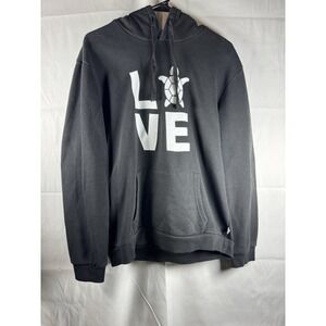 Turtle Love‎ Black Hoodie Size Medium